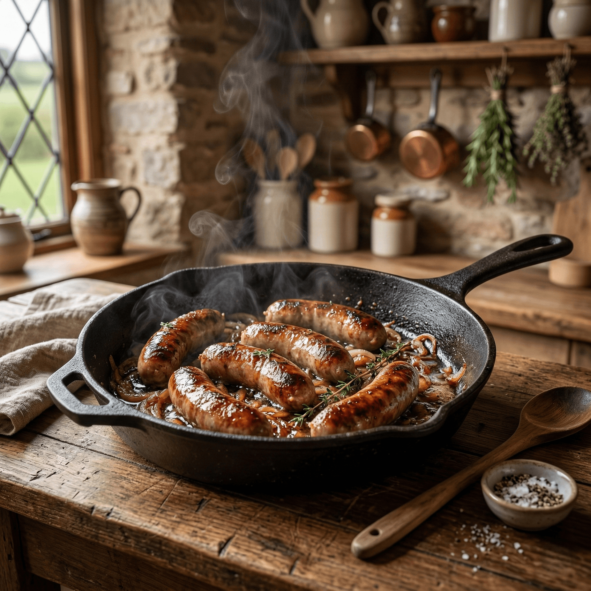 Caramelised Onion Sausages